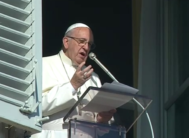 Papst Franziskus / screenshot ctv Angelusgebet